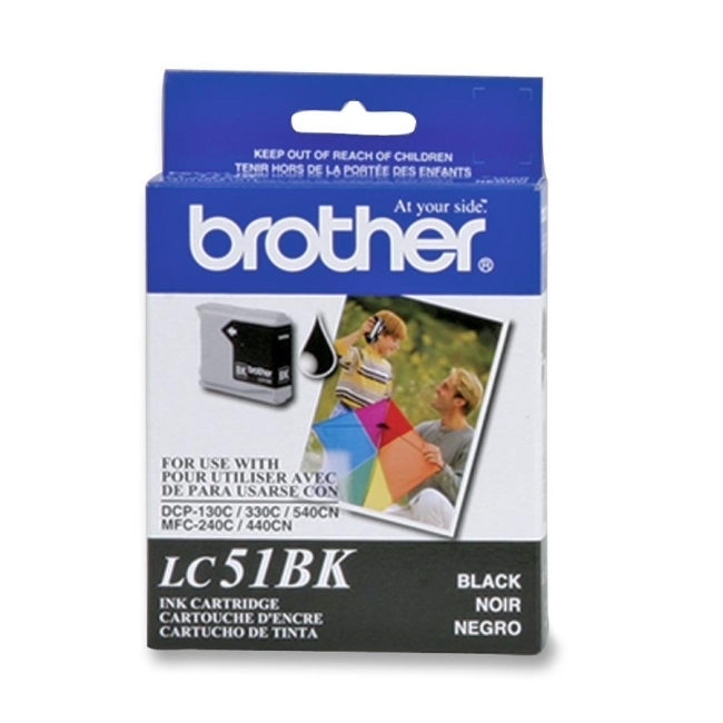 Brother Industries, Ltd LC51BK Brother LC51BKS Black Ink Cartridge
