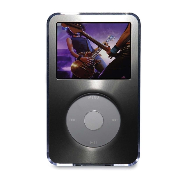 Belkin International, Inc F8Z115 Belkin Acrylic iPod Case with Brushed Metal Cover