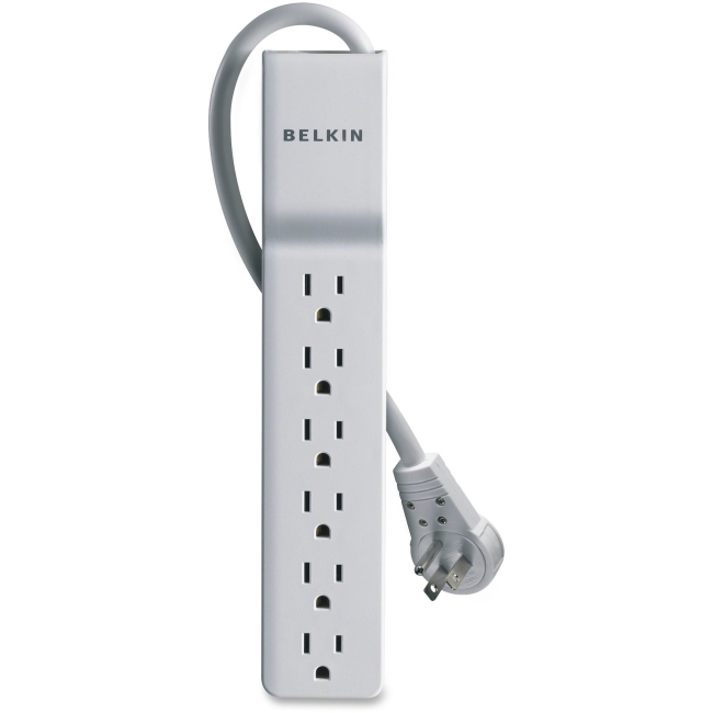 Belkin International, Inc BE106000-08R Belkin Home/Office 6-Outlets Surge Suppressor