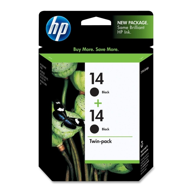 Hewlett-Packard C9330FN#140 HP 14 Twinpack Black Ink Cartridge