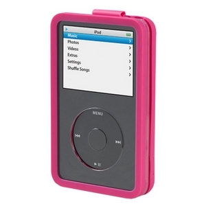 Belkin International, Inc F8Z123-PNK Belkin Flip-Top Sleeve for iPod Video