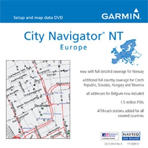 Garmin, Ltd 010-10680-50 Garmin City Navigator NT Europe v.9.0 Digital Map