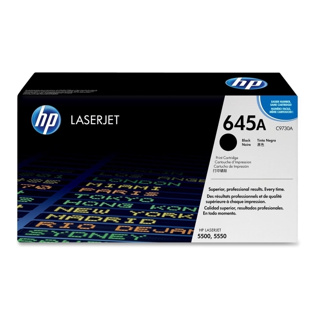 Hewlett-Packard C9730A HP 645A Black Toner Cartridge