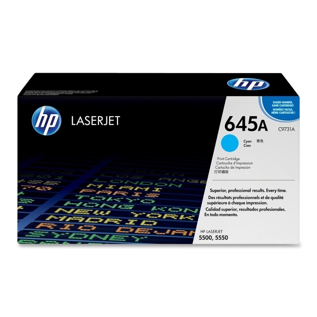 Hewlett-Packard C9731A HP 645A Cyan Toner Cartridge