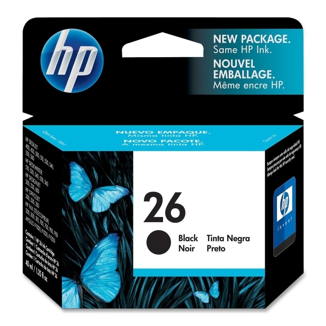 Hewlett-Packard 51626A HP 26 Black Ink Cartridge
