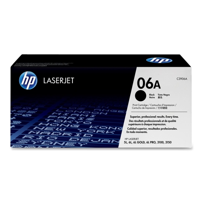 Hewlett-Packard C3906A HP 06A Black Toner Cartridge