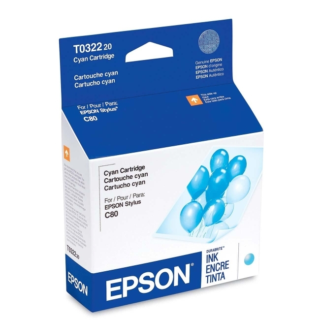Epson Corporation T032220 Epson Cyan Ink Cartridge