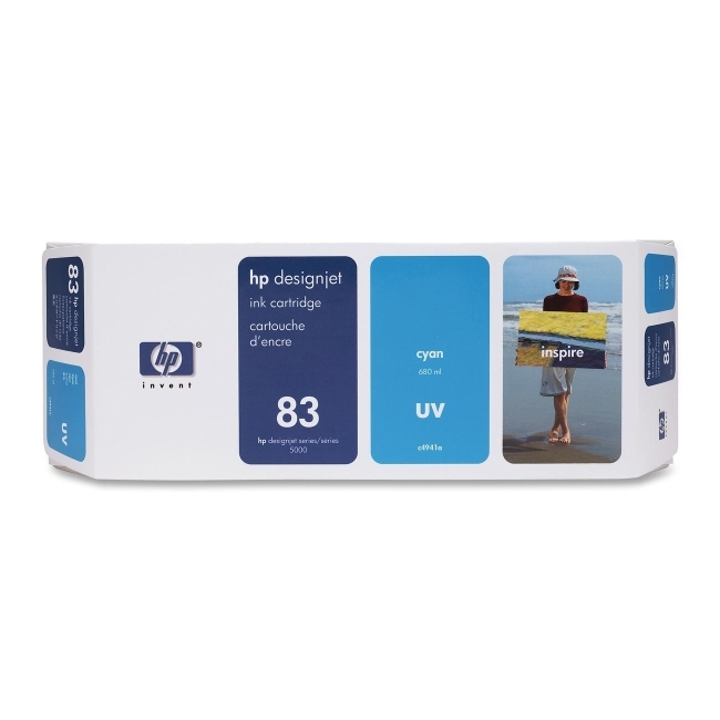 Hewlett-Packard C4941A HP 83 Cyan Ink Cartridge