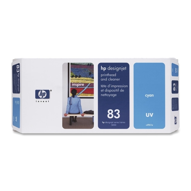 Hewlett-Packard C4961A HP 83 Cyan Printhead/Cleaner