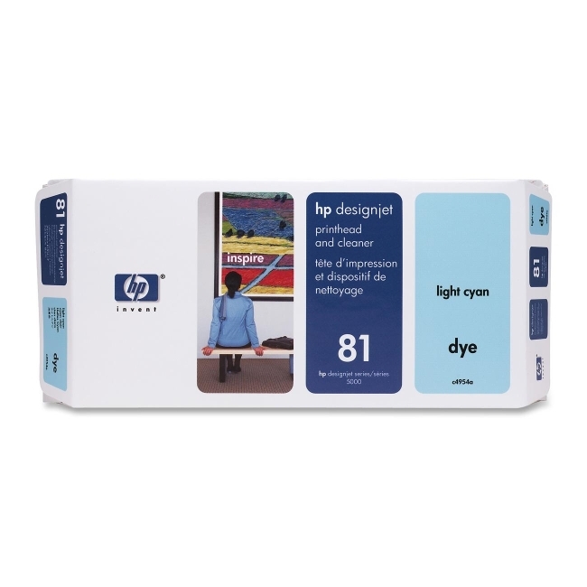 Hewlett-Packard C4954A HP 81 Cyan Printhead/Cleaner