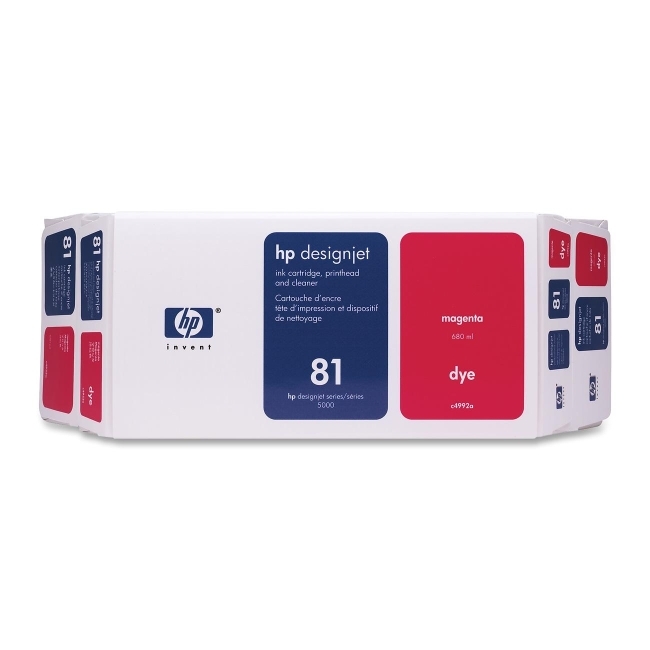 Hewlett-Packard C4992A HP 81 Magenta Ink Cartridge