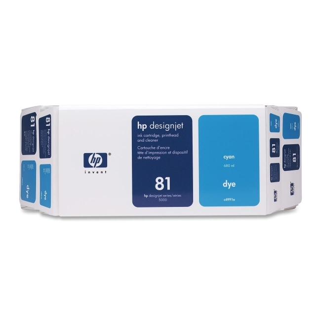 Hewlett-Packard C4991A HP 81 Cyan Ink Cartridge