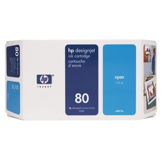 Hewlett-Packard C4872A HP 80 Cyan Ink Cartridge