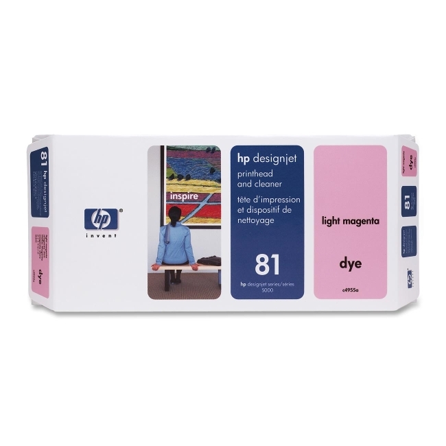 Hewlett-Packard C4955A HP 81 Light Magenta Printhead/Cleaner