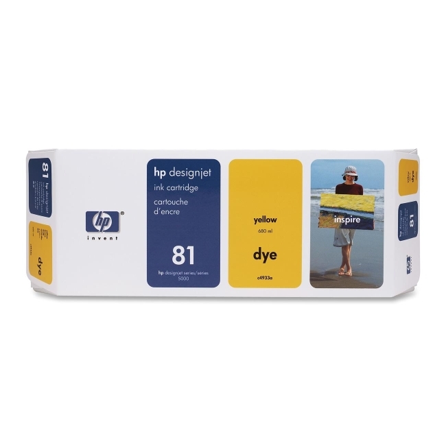 Hewlett-Packard C4933A HP 81 Yellow Ink Cartridge