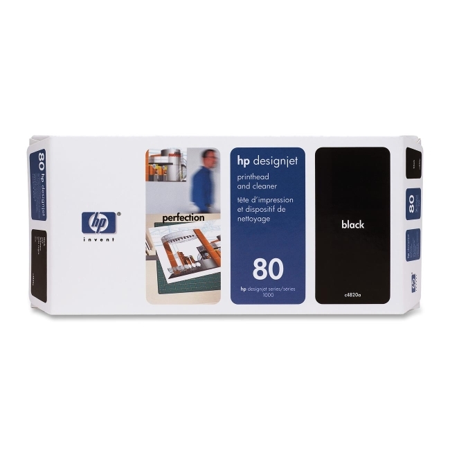Hewlett-Packard C4820A HP 80 Black Printhead/Cleaner
