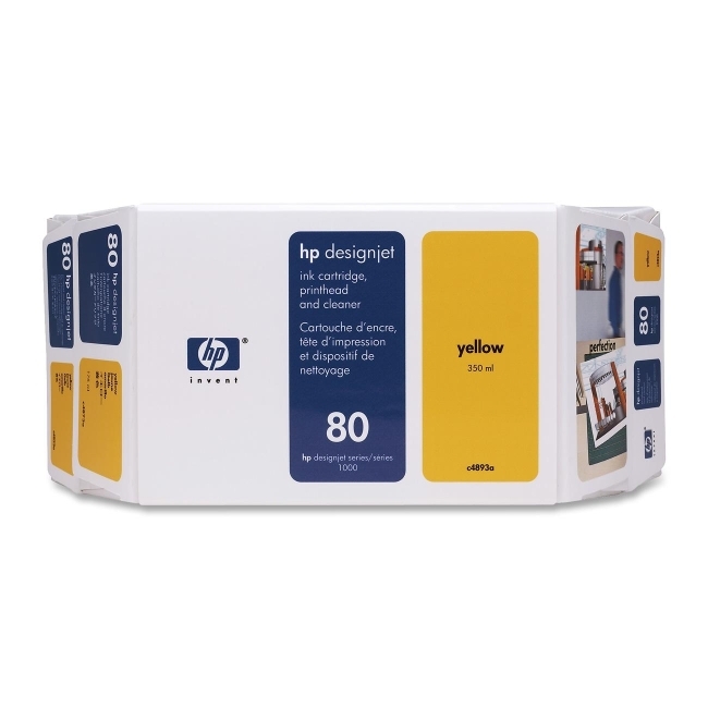 Hewlett-Packard C4893A HP 80 Yellow Ink Cartridge