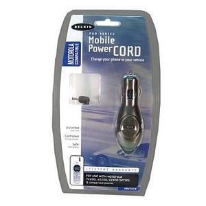 Belkin International, Inc F8V7012 Belkin Mobile Power Cord For Motorola