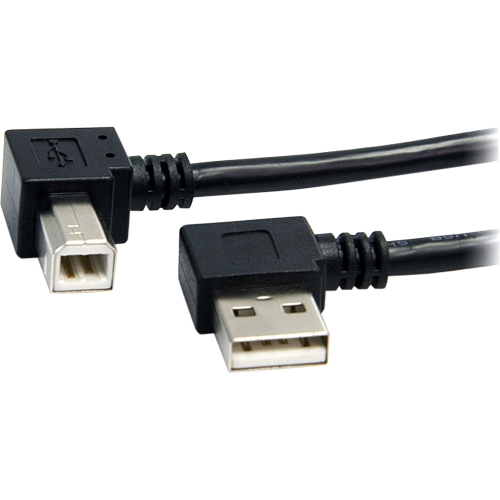 StarTech.com USB2HAB2RA3 USB2HAB2RA3 3 ft A Right Angle to B Right Angle USB Cable - M/M
