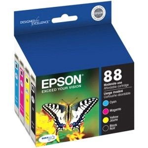 Epson Corporation T088120-BCS Epson DURABrite T088120-BCS Ink Cartridge - Black, Cyan, Magenta, Yellow