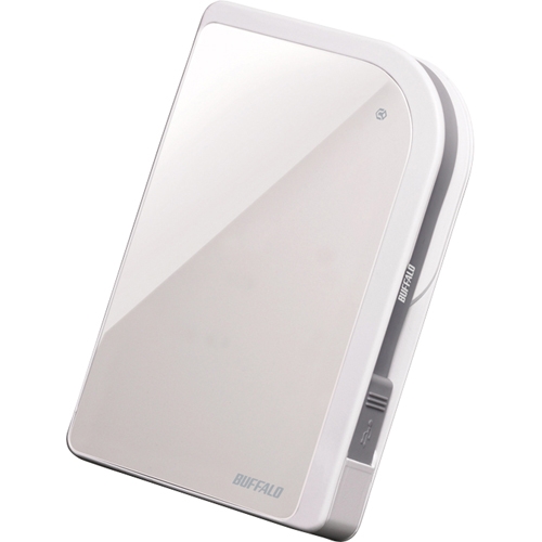 Buffalo Technology (USA), Inc HD-PXT500U2/W Buffalo MiniStation Metro 500 GB External Hard Drive - Pearl White