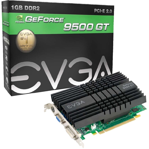 EVGA Corporation 01G-P3-N935-LR EVGA 01G-P3-N935-LR GeForce 9500 GT Graphic Card - 550 MHz Core - 1 GB DDR2 SDRAM - PCI Express 2.0 x16