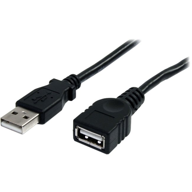 StarTech.com USBEXTAA3BK StarTech.com 3 ft Black USB 2.0 Extension Cable A to A - M/F