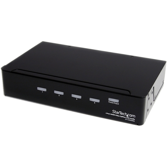 StarTech.com ST124HDMI2 StarTech.com 4 Port HDMI 1.3 Video Splitter w/ Audio