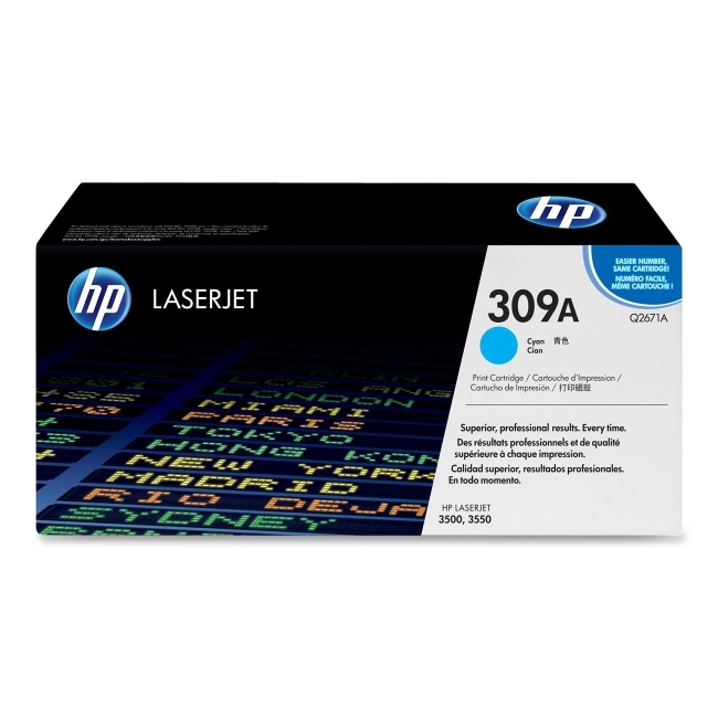 Hewlett-Packard Q2671A HP 309A Cyan Toner Cartridge