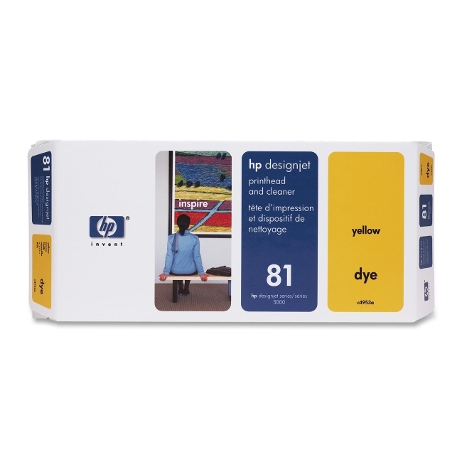 Hewlett-Packard C4953A HP 81 Yellow Printhead/Cleaner
