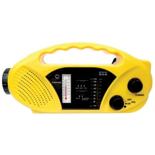 Stansport, Inc 01-517 Stansport Hand Crank/Solar Battery Radio/Flashlight