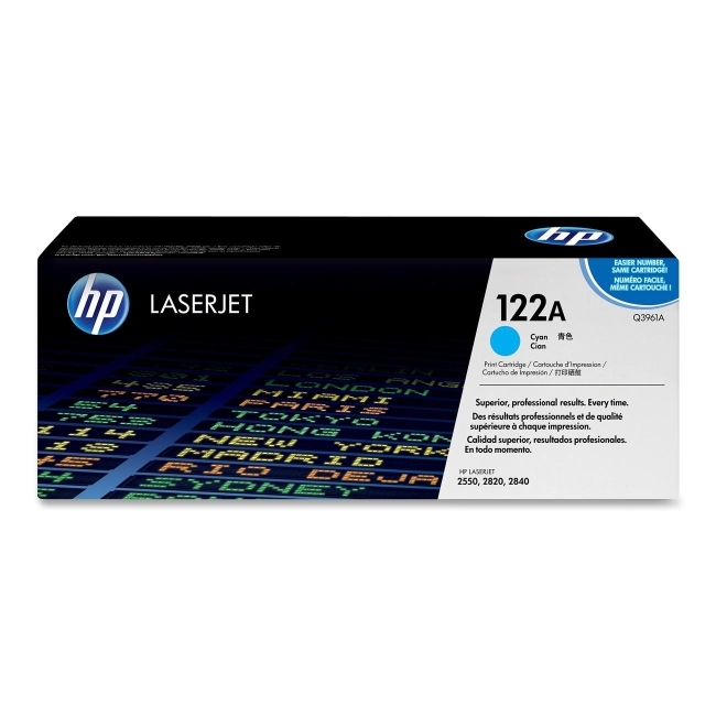 Hewlett-Packard Q3961A HP 122A Cyan Toner Cartridge