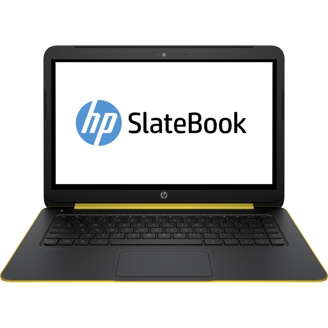 Hewlett-Packard G9Z33UA#ABA HP SlateBook 14-p000 14-p010nr 14" Touchscreen LED Notebook - NVIDIA Tegra 4 - Space Silver Aluminum, Sweet Yellow