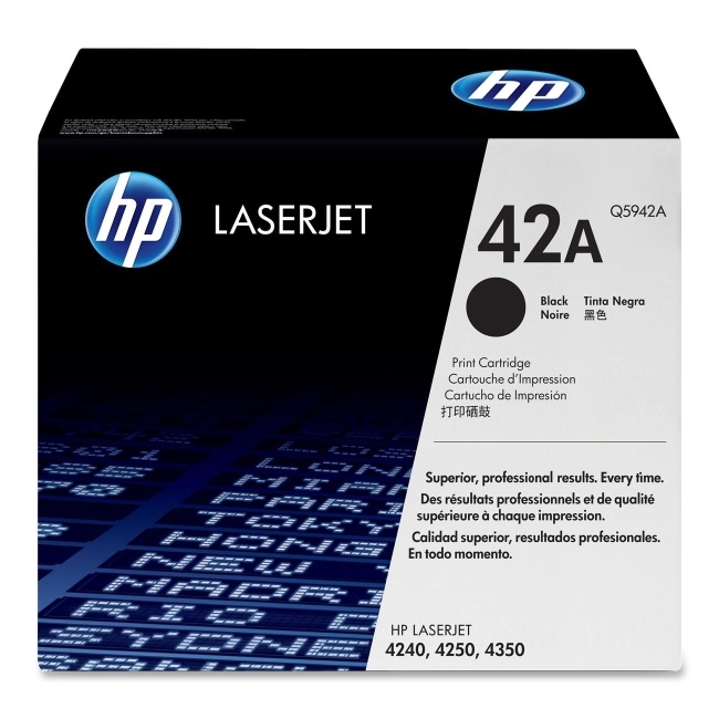 Hewlett-Packard Q5942A HP 42A Black Toner Cartridge