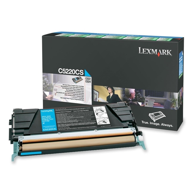 Lexmark International, Inc C5220CS Lexmark Cyan Return Program Toner Cartridge
