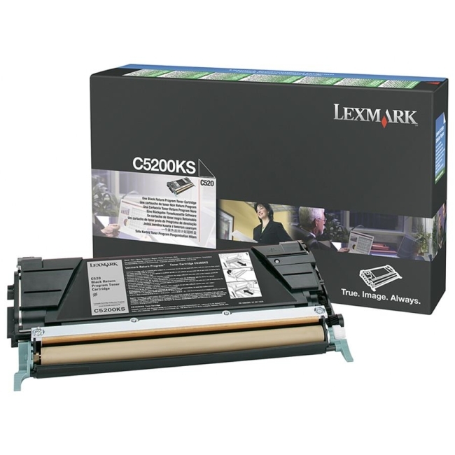 Lexmark International, Inc C5200KS Lexmark Black Return Program Toner Cartridge