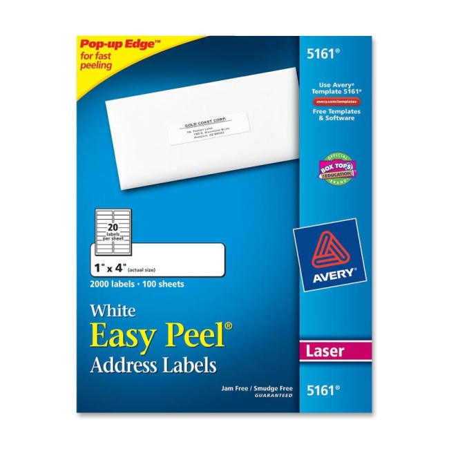 Avery Dennison 5161 Avery Easy Peel Address Label