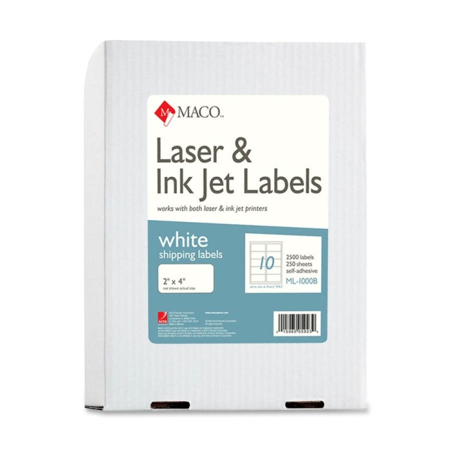 Chartpak, Inc MML1000B Maco Shipping Label