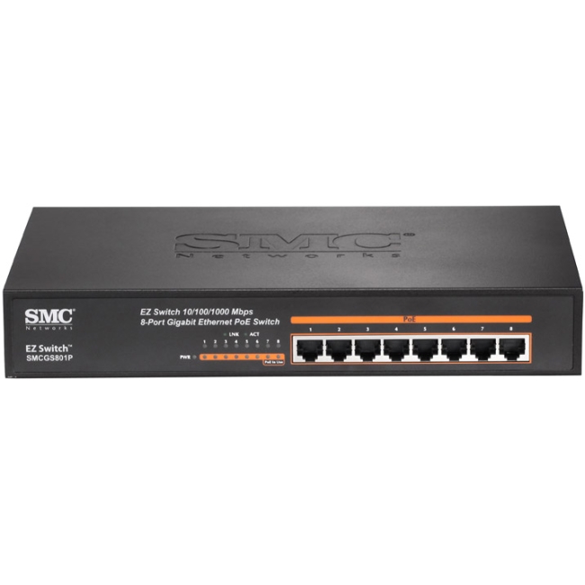 SMC Networks, Inc SMCGS801P NA SMC EZ Switch 10/100